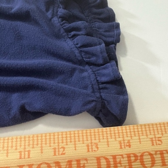 Eileen West Navy Long Sleeve Nightgown. Super soft Modal fabric with White Lace - Picture 7 of 12